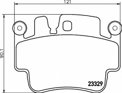 HELLA PAGID 8db355009281 -  Комплект тормозных колодок, дисковый тормоз